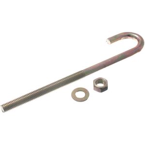 New 100 X Roofing Hook Bolts + Nuts And Washer M8 X 80mm Bzp Steel - Onestopdiy New 100 X Roofing Hook Bolts + Nuts And Washer M8 X 80mm Bzp Steel - Onestopdiy