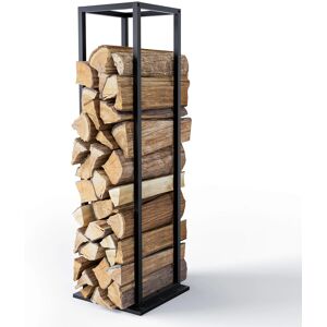 Vounot Vertical Firewood Log Rack, Metal Log Holder 33x33x112 Cm, Black Vounot Vertical Firewood Log Rack, Metal Log Holder 33x33x112 Cm, Black