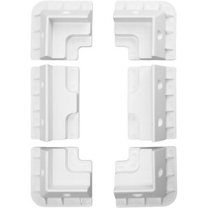 White 6pcs Solar Panel Roof Corner Bracket Uv Resistant Drill Free Abs Plast Ou White 6pcs Solar Panel Roof Corner Bracket Uv Resistant Drill Free Abs Plast Ou