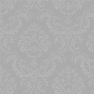 Sk34746 - Simply Silks 4 Feathered Damask Metallic Silver Galerie Wallpaper Sk34746 - Simply Silks 4 Feathered Damask Metallic Silver Galerie Wallpaper