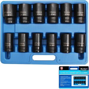 Bluespot 12pcs 3/4" Impact Socket Set 24-41mm Bluespot 12pcs 3/4" Impact Socket Set 24-41mm