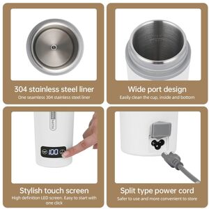 Eu Plug White Portable Electric Kettle For Boiling Water 1.5cup Tea Coffee Hen Eu Plug White Portable Electric Kettle For Boiling Water 1.5cup Tea Coffee Hen