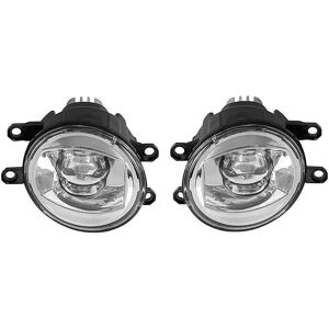 Eurowagens Front Fog Light Set Led For Toyota Corolla 07-13 Ultra White Chrome Lamp Pair Eurowagens Front Fog Light Set Led For Toyota Corolla 07-13 Ultra White Chrome Lamp Pair