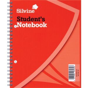 Silvine Pack Of 12 Soft Cover 60 Sheets Student Spiral Notebooks 203x159mm Silvine Pack Of 12 Soft Cover 60 Sheets Student Spiral Notebooks 203x159mm