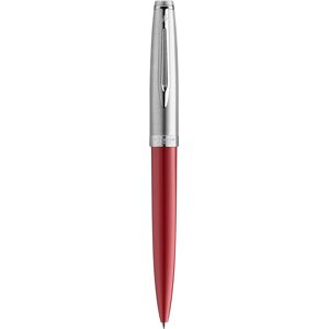 Waterman Ballpoint Pen Medium Blue Ink Embleme Red With Chrome Trim Gift Boxed Waterman Ballpoint Pen Medium Blue Ink Embleme Red With Chrome Trim Gift Boxed