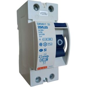 Gewiss Gw94617 Switch Differential Pure 2p 25a Instant Ac/0,03 2 Modul Gewiss Gw94617 Switch Differential Pure 2p 25a Instant Ac/0,03 2 Modul