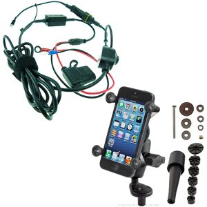 Buybits High Power Hardwire Powered Motorcycle Fork Stem Mount For Iphone Xs Max Buybits High Power Hardwire Powered Motorcycle Fork Stem Mount For Iphone Xs Max