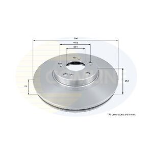 Comline Brake Disc Front Axle To Fit Honda Accord 08-> Comline Brake Disc Front Axle To Fit Honda Accord 08->