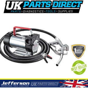 Jefferson Tools Jefferson 140w Diesel Transfer Pump Set Dc 24v 40l/min Jefferson Tools Jefferson 140w Diesel Transfer Pump Set Dc 24v 40l/min