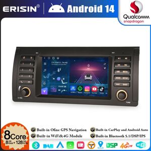 Erisin Qualcomm 8gb+128gb 8-Core Android 14 Car Stereo Gps Satnav Dab+bt For Bmw X5 E53 Erisin Qualcomm 8gb+128gb 8-Core Android 14 Car Stereo Gps Satnav Dab+bt For Bmw X5 E53
