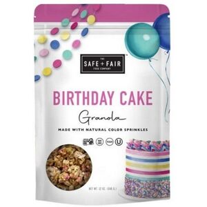 Safe Plus Fair Food Company Birthday Cake Granola 12 Oz (Case Of 6) Safe Plus Fair Food Company Birthday Cake Granola 12 Oz (Case Of 6)