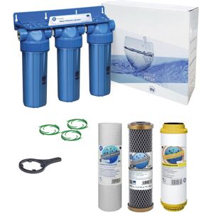 Aquafilter 3 Stage Whole House Water Purifier And Softening Filter Kit Salt Free 1/2\" Bsp N Aquafilter 3 Stage Whole House Water Purifier And Softening Filter Kit Salt Free 1/2\" Bsp N