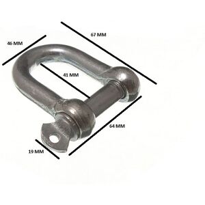 Onestopdiy D Shackle U Lock And Pin Wire Rope Fastener 12mm 1/2 Bzp Pack Size 12 Onestopdiy D Shackle U Lock And Pin Wire Rope Fastener 12mm 1/2 Bzp Pack Size 12