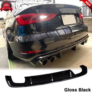 Carmotoring Fit For Audi A3 8v Sedan 2013-2016 Gloss Black Rear Bumper Diffuser Lip Spoiler Carmotoring Fit For Audi A3 8v Sedan 2013-2016 Gloss Black Rear Bumper Diffuser Lip Spoiler