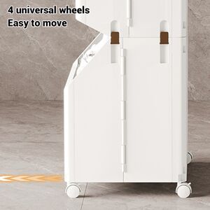 Bathroom Organizer Utility Cart Sturdy Rolling Storage Cart 4 Universal Wheels Bathroom Organizer Utility Cart Sturdy Rolling Storage Cart 4 Universal Wheels