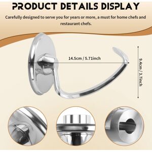 Sodial 5x(Stainless Steel Dough Hook Attachment For 4.5-5 Quart Tilt Head Stand6076 Sodial 5x(Stainless Steel Dough Hook Attachment For 4.5-5 Quart Tilt Head Stand6076