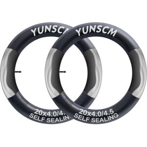 Yunscm 2-Pack 20" Bike Inner Tubes 20x4.0/4.5 Av32mm Schrader Vavle Super Autom Yunscm 2-Pack 20" Bike Inner Tubes 20x4.0/4.5 Av32mm Schrader Vavle Super Autom