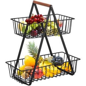 Does Not Apply Fruit Stand - 2 & 3-Tier Modern Fruit Bowl, Bread Basket, Vegetable Basket For K Does Not Apply Fruit Stand - 2 & 3-Tier Modern Fruit Bowl, Bread Basket, Vegetable Basket For K