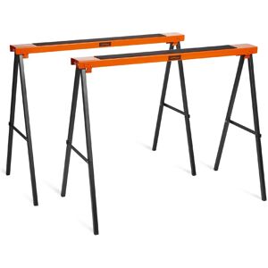 Vonhaus Saw Horse Pair- Twin Pack With 200kg Weight Capacity With Carry Handle Vonhaus Saw Horse Pair- Twin Pack With 200kg Weight Capacity With Carry Handle