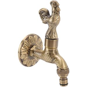 G1/2 Antique Brass Sink Faucet Rooster Fish Countertop G1/2 Antique Brass Sink Faucet Rooster Fish Countertop