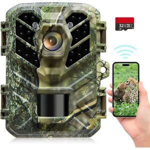 Does Not Apply 32mp Wifi Bluetooth Trail Camera, 1080p Night Vision, 0.1s Trigger, 32gb Card Does Not Apply 32mp Wifi Bluetooth Trail Camera, 1080p Night Vision, 0.1s Trigger, 32gb Card