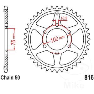 Jt Sprockets Jt Rear Sprocket 47 Tooth 530 Pitch Jtr816.47 Fits Suzuki Gsx-R 750 1990-1995 Jt Sprockets Jt Rear Sprocket 47 Tooth 530 Pitch Jtr816.47 Fits Suzuki Gsx-R 750 1990-1995