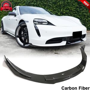 Carmotoring For Porsche Taycan Turbo 9j1 Sedan 19+ Dry Carbon Fiber Front Bumper Lip Spoiler Carmotoring For Porsche Taycan Turbo 9j1 Sedan 19+ Dry Carbon Fiber Front Bumper Lip Spoiler
