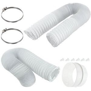Universal Tumble Dryer 6m + 4m Pipe Extra Long Hose & Clips Universal Tumble Dryer 6m + 4m Pipe Extra Long Hose & Clips
