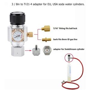 New Mini Co2 Gas Regulator Valve Compact Pressure Reducing Adapter For Homebrew New Mini Co2 Gas Regulator Valve Compact Pressure Reducing Adapter For Homebrew