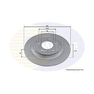 Comline Coated Brake Disc Rear Axle To Fit Kia Niro 18->22, Optima 10->19 Comline Coated Brake Disc Rear Axle To Fit Kia Niro 18->22, Optima 10->19