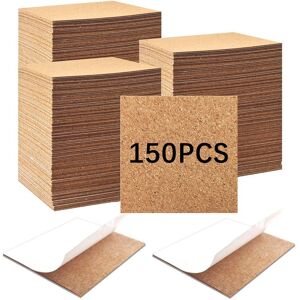 Sodial 2x(150pcs Self Adhesive Cork For Coasters, Bulk 4x4inch Coaster Bottoms3272 Sodial 2x(150pcs Self Adhesive Cork For Coasters, Bulk 4x4inch Coaster Bottoms3272