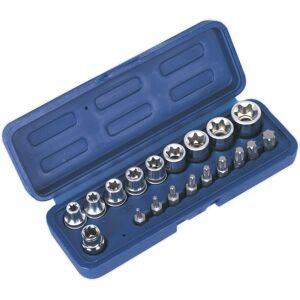 Trx-Star* Socket & Bit Set 19pc 3/8"Sq Drive - Sealey Ak6191 New Trx-Star* Socket & Bit Set 19pc 3/8"Sq Drive - Sealey Ak6191 New