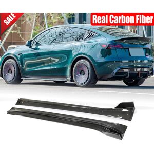 Speed_turning For Tesla Model Y 2019up Real Carbon Fiber Side Skirt Extension Lip Spoiler Kits Speed_turning For Tesla Model Y 2019up Real Carbon Fiber Side Skirt Extension Lip Spoiler Kits