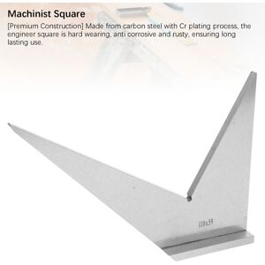 Rio Machinist Square Carbon Steel Cr Plated Miter Square 110x59mm For Workpiece Rio Machinist Square Carbon Steel Cr Plated Miter Square 110x59mm For Workpiece