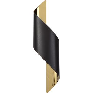 Litecraft Visconte Troyes Wall Light Large Wavy 8w Warm White Integrated Led - Black, Gold Litecraft Visconte Troyes Wall Light Large Wavy 8w Warm White Integrated Led - Black, Gold