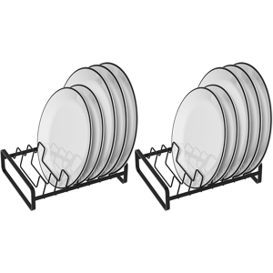 Does Not Apply 2 Pack Plate Holders Organizers 8 Slots Upright Cabinet Dish Drying Racks Metal Does Not Apply 2 Pack Plate Holders Organizers 8 Slots Upright Cabinet Dish Drying Racks Metal