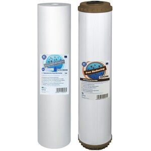 Aquafilter Set Replacement Filters Water Purifier Iron Removal 20\" Big Blue Aquafilter Set Replacement Filters Water Purifier Iron Removal 20\" Big Blue