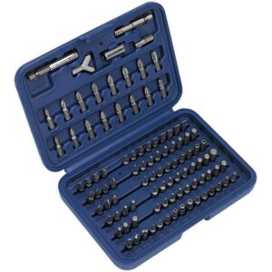 Power Tool/security Bit Set 100pc - Sealey Ak2100 New Power Tool/security Bit Set 100pc - Sealey Ak2100 New