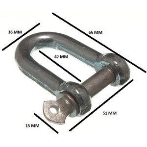 Onestopdiy D Shackle U Lock And Pin Wire Rope Fastener 10mm 7/16 Bzp Pack Size 40 Onestopdiy D Shackle U Lock And Pin Wire Rope Fastener 10mm 7/16 Bzp Pack Size 40