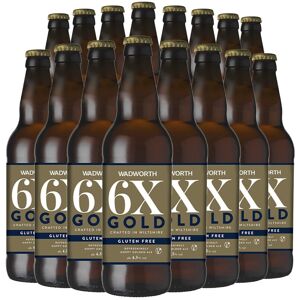 Wadworth 6x Gold Gluten Free Vegan Beer 500ml Glass Bottle - Pack Of 16 Wadworth 6x Gold Gluten Free Vegan Beer 500ml Glass Bottle - Pack Of 16