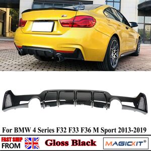 Gloss Black Rear Diffuser For Bmw 4 Series F32 F33 F36 M Sport Performance Look Gloss Black Rear Diffuser For Bmw 4 Series F32 F33 F36 M Sport Performance Look