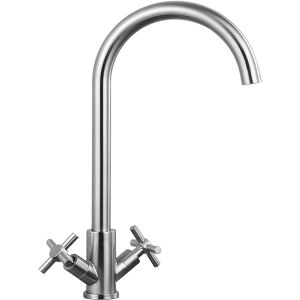 Kitchen Mixer Tap, Chrome Monobloc Kitchen Faucet With 360° Swivel Spout, Dual L Kitchen Mixer Tap, Chrome Monobloc Kitchen Faucet With 360° Swivel Spout, Dual L