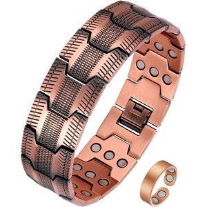 Jecanori 3x Ultra Strength Magnetic Bracelet For Men Copper Bracelet - 57 Magne Jecanori 3x Ultra Strength Magnetic Bracelet For Men Copper Bracelet - 57 Magne