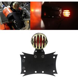 Papandacycle Red Brake Tailight W/license Plate Light Bracket For Kawasaki Bobber Cafe Racer Papandacycle Red Brake Tailight W/license Plate Light Bracket For Kawasaki Bobber Cafe Racer