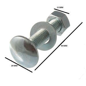 Coach 8mm x 40mm Square Bolt - Bolt Coach 8mm x 40mm Square Bolt - Bolt