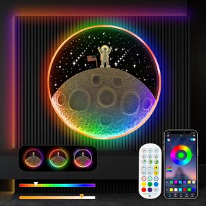 3d Moon Wall Sconce Dimmable Shooting Star Lights Led Sconce With Wireless Remot 3d Moon Wall Sconce Dimmable Shooting Star Lights Led Sconce With Wireless Remot
