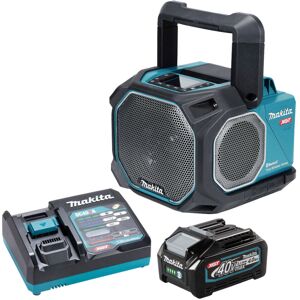 Makita Mr014gz 40v/18v/14.4v Xgt Job Site Speaker 1 X 4.0ah Battery & Charger Makita Mr014gz 40v/18v/14.4v Xgt Job Site Speaker 1 X 4.0ah Battery & Charger