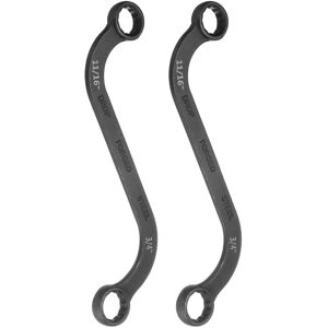 Uxcell 2pcs S Style Box Wrench 11/16" X 3/4" 12 Point Double End S Shaped Wrench Uxcell 2pcs S Style Box Wrench 11/16" X 3/4" 12 Point Double End S Shaped Wrench