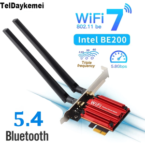 Does Not Apply New 5.8 Gbps Wi-Fi 7 Bluetooth 5.4 Pci-E Wifi Adapter Be200 Card For Windows 10/ Does Not Apply New 5.8 Gbps Wi-Fi 7 Bluetooth 5.4 Pci-E Wifi Adapter Be200 Card For Windows 10/
