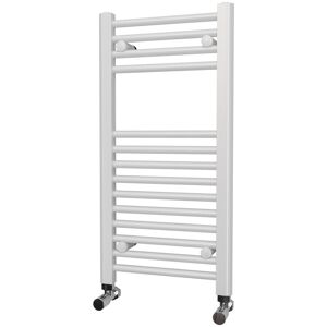 Uk Radiators White Electric Towel Rail 800x400mm 200w On/off Element straight Uk Radiators White Electric Towel Rail 800x400mm 200w On/off Element straight
